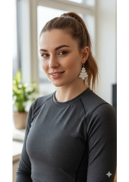 Snowy Pine – El Yapımı Beyaz Yılbaşı Çam Ağacı Küpe | Polimer Kil | 5 cm fırsatları