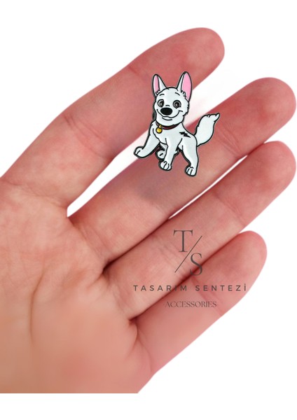 Rozet Metal Broş Bolt Köpek Beyaz Çoban Köpeği Hayvan Yaka Çanta Kıyafet Şapka Aksesuar fırsatları