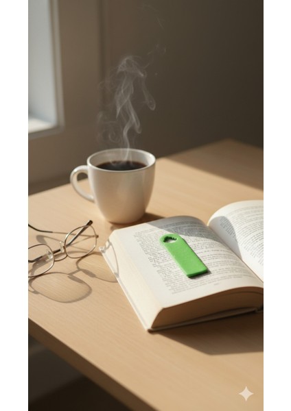 Özel Seri Yeşil Simli Kitap Ayracı El Yapımı Yılbaşı Ağacı Motifli | Kitap Severler Için Şık Hediye modelleri