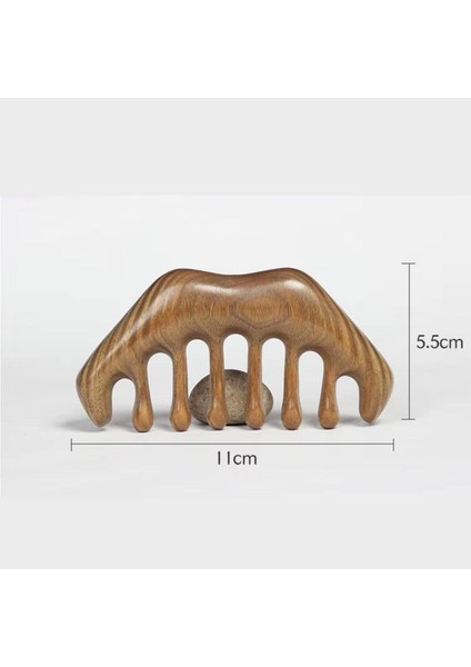 Ahşap Sandal Ağacı Gugu Masaj Yüz Masaj Gua Sha Saç Tarağı Model 13 fiyatları