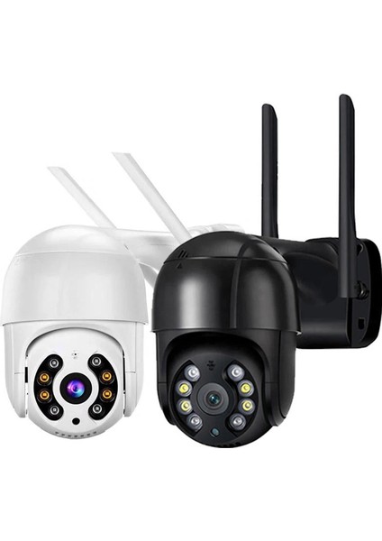 A8 8mp Ptz Wifi Güvenlik Kamerası – Döner / Tilt, Gece Görüşlü (Beyaz Renk)