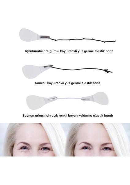 Yüz Kaş Göz Boyun Gerdirme Bantları ve Lastikleri (40 Adet) modelleri