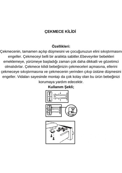 4 Adet Bebek Çocuk Koruma Kilidi - Dolap Çekmece Kilidi Sürgülü Kilit indirimleri