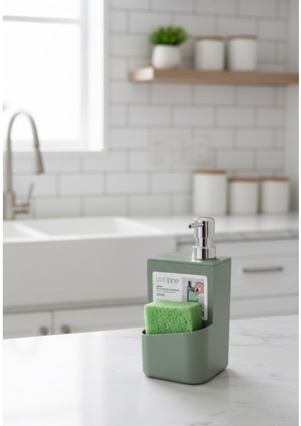 Sıvı Sabunluk Deterjanlık Süngerlik Plastik Kullanışlı 650ML fırsatları