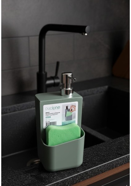 Sıvı Sabunluk Deterjanlık Süngerlik Plastik Kullanışlı 650ML indirimleri