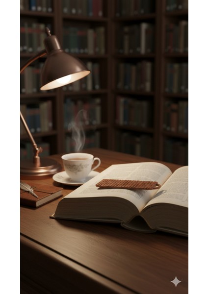 Rustik Görünümlü Polimer Kil Kitap Ayracı | El Yapımı | Dayanıklı ve Çok Hafif | Hasır Efektli fiyatları