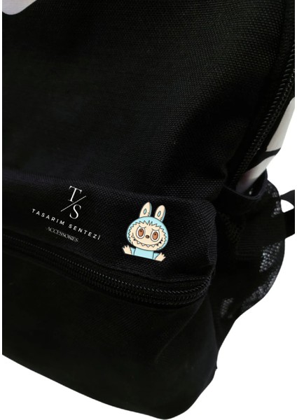 Rozet Metal Broş Labubu Mavi Oyuncak Bebek Yaka Çanta Kıyafet Şapka Aksesuar modelleri