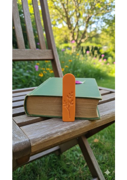 Özel Seri Polimer Kil Kitap Ayracı | El Yapımı Dal Motifli | Kitap Severler Için Minimalist Hediye