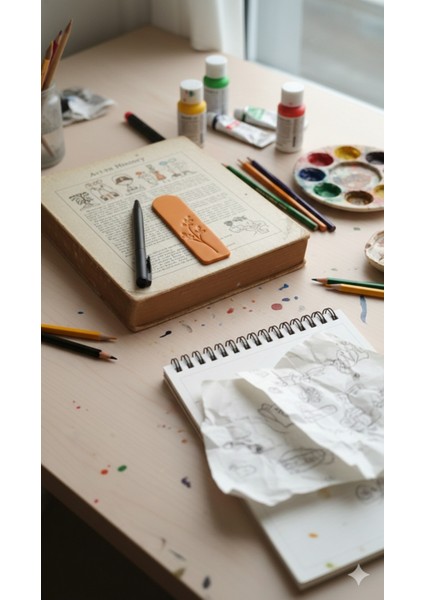 Özel Seri Polimer Kil Kitap Ayracı | El Yapımı Dal Motifli | Kitap Severler Için Minimalist Hediye modelleri