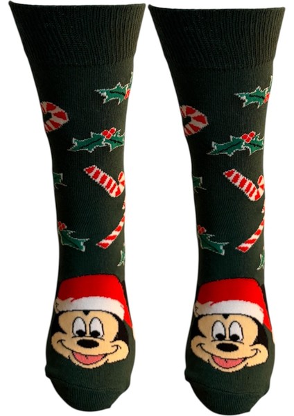 Al Bi 90Lık 2'li Set Mickey Mouse ve Mini Mouse Pamuklu Çorap fırsatları