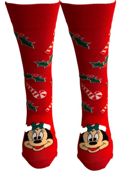 Al Bi 90Lık 2'li Set Mickey Mouse ve Mini Mouse Pamuklu Çorap indirimleri