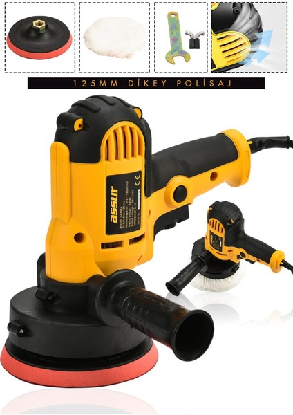 450W Elektrikli 125MM Dikey Polisaj Zımpara Makinesi, Yüksek Performans