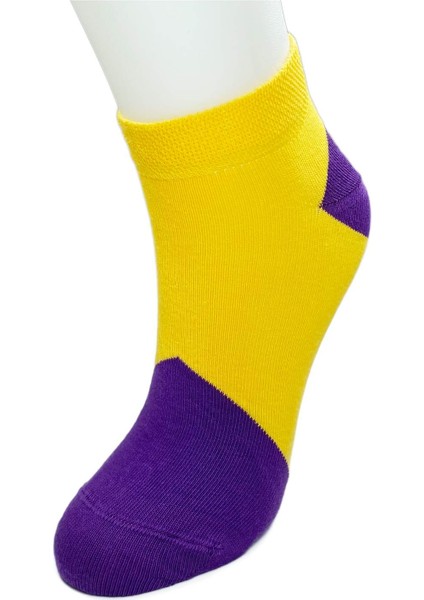 3 Çift Geometrik Desen Renkli Pamuklu Kadın Bilek Çorap fırsatları