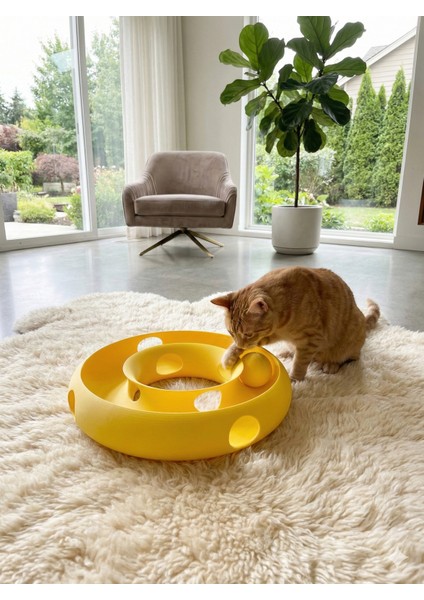 Pati Dostu Sonsuz Döngü: Kediniz Için %100 Doğal, Interaktif ve Zeka Geliştirici Kedi Oyuncağı (Premium Seri)