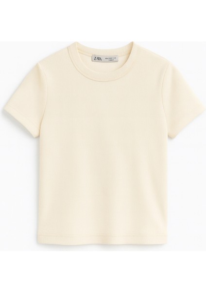 Crop Kısakollu Body Ekru Renk fiyatları