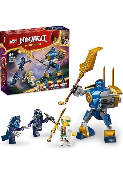 Nınjago Jay’in Robotu Savaş Paketi 71805-6 Yaş ve Üzeri Çocuklar Için Jay Minifigürü Içeren Yaratıcı O... + 2 LEGO Set