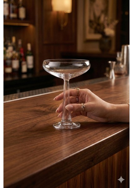 Big Top 2'li Kristal Kokteyl ve Şampanya Kadehi Seti 235 cc - Özel Tasarım Coupe Kadeh (67306) fiyatları