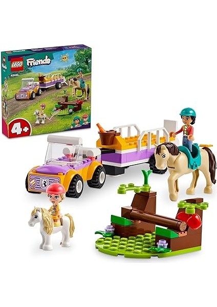 Friends At ve Midilli Römorku 42634-4 Yaş ve Üzeri Çocuklar Için Liann ve Zoya Minifigürü Içeren Yarat... + 1 LEGO Set
