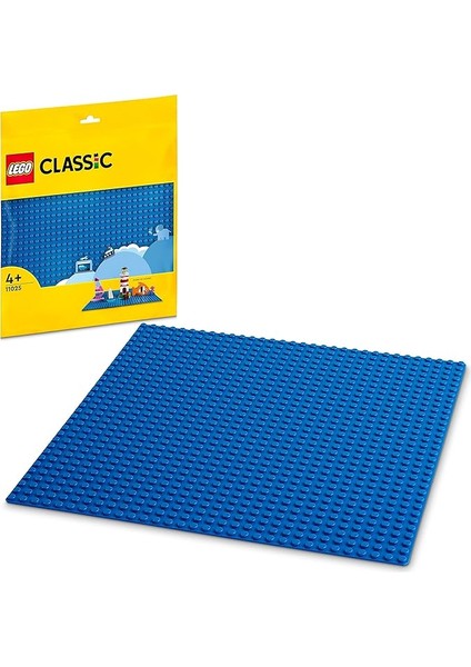 Classic Mavi Plaka 11025 – 4 Yaş ve Üzeri Kız ve Erkek Çocuklar Için Eğitici Hediye Fikri, LEGO Set Severl... + 2 LEGO Set
