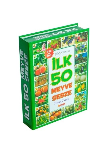Çocuk 1420 Dıytoy, Flash Cards - Ilk 50 Meyve - Sebze / +12 Ay