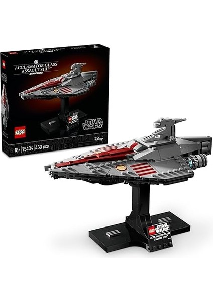Star Wars Acclamator Sınıfı Hücum Gemisi 75404 - Star Wars Seven Yetişkinler Için Koleksiyonluk Yaratı... + 1 LEGO Set