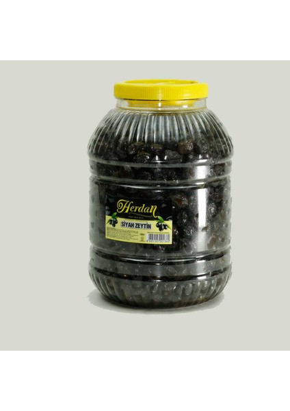 Gemlik Çeşidi Siyah Zeytin 1boy 5lt Pet Kavanoz ( Net 3,5 Kg)