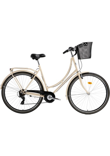 Paradise Krem 28 Jant Şehir Bisikleti – Sepetli – 7 Vites Kadın Model Blc