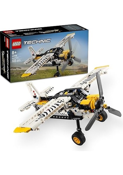 Technic Arazi Uçağı 42198 – 8 Yaş Üstü Erkek ve Kız Çocuklar Için Dönen Pervane ve Pistonlu Motor Içer... + 1 LEGO Set