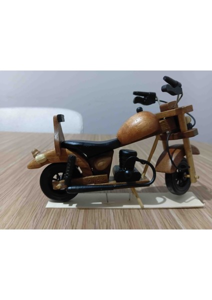 Vintage Retro Dekoratif Ahşap Motorsiklet 20 cm fiyatları