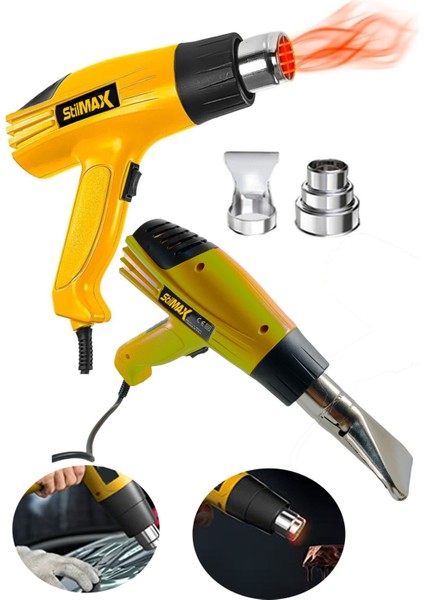 Yüksek Güçlü 4200W Çift Kademeli Sıcak Hava Tabancası 900°C fiyatları