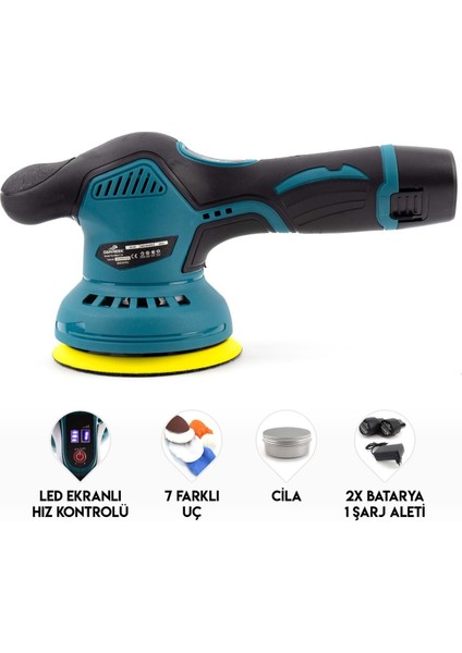 Pratik Şarjlı Polisaj Aleti MK12 ile Temizlikte Mükemmellik