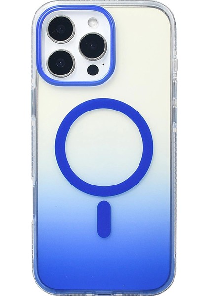 Apple iPhone 16 Pro Max Kılıf M-Safe Şarj Özellikli Transparan Renk Geçişli Redclick Toros Kapak fırsatları