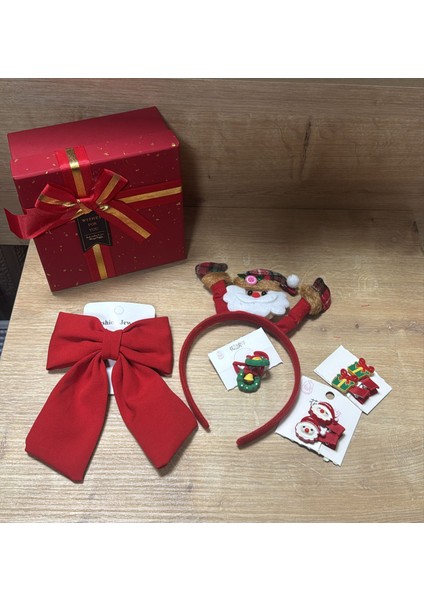 Yılbaşı Noel Kutulu Kız Çocuk Hediye Toka Seti fiyatları