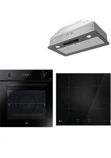 3'lü Ankastre Set ( HO3158B FIRIN-HPY6SGTK ASPİRATÖR-HH64CC/TK Elk.ocak)