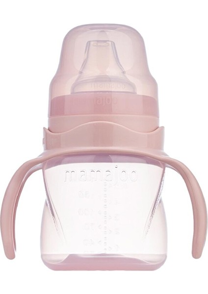 Kulplu Akıtmaz Eğitici Bardak 160 ml Powder Pınk & Anti-Kolik Uç (3 Adet)