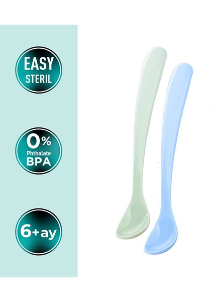 2'li Beslenme Kaşığı Powder Green/blue & Saklama Kutusu (2 Adet) fiyatları