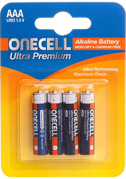 Ultra Premium Alkalin Aaa Boy Pil 4lü (4 Adet)