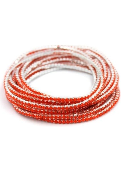 6'lı Lastikli Bileklik - Kırmızı fiyatları