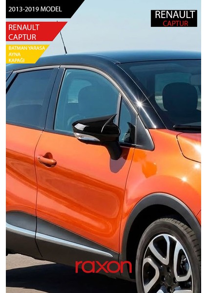 Renault Captur 2013-2019 Batman & Yarasa Ayna Kapağı – Parlak Piano Black Sport fiyatları