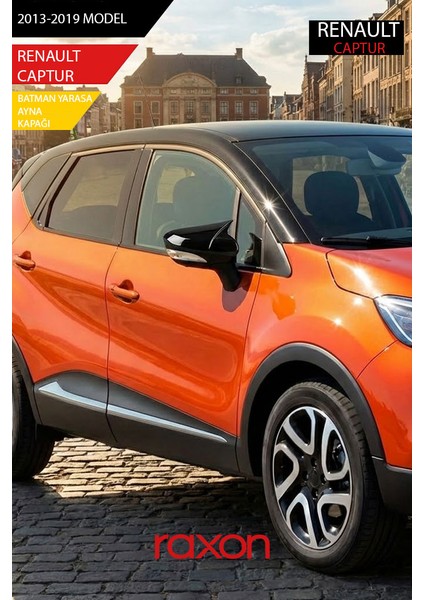 Renault Captur 2013-2019 Batman & Yarasa Ayna Kapağı – Parlak Piano Black Sport fırsatları