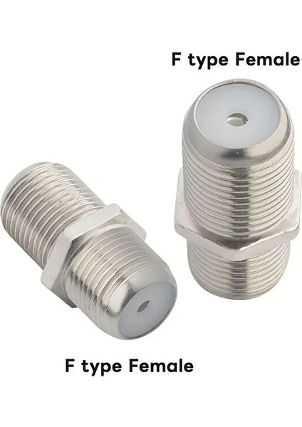 10 Adet Tv Anten Kablo Konnektörü F/f Dişi Rg6 Koaksiyel Kablo Ara Uzatıcı Birleştirici F Konnektörü fırsatları