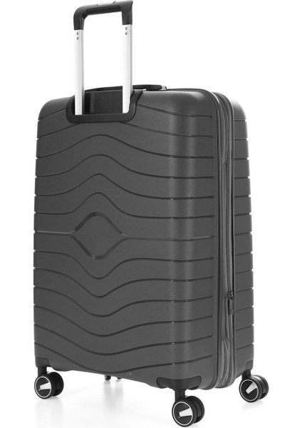 Ultra Hafif Polipropilen Körüklü Ekstra Hacim Orta+Makyaj 2 Li Valiz Seti fırsatları