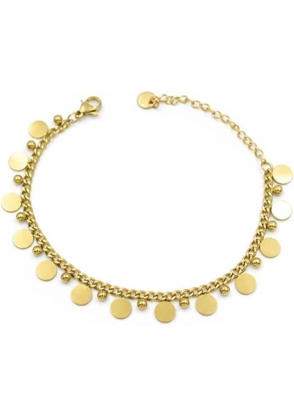 Pullu Bileklik - Altın