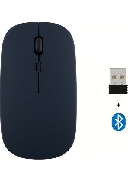 Universal Telefon Telefon Laptop Tablet Uyumlu Şarj Edilebilir Kablosuz Ince Hafif Bluetooth Renli Mouse Fare