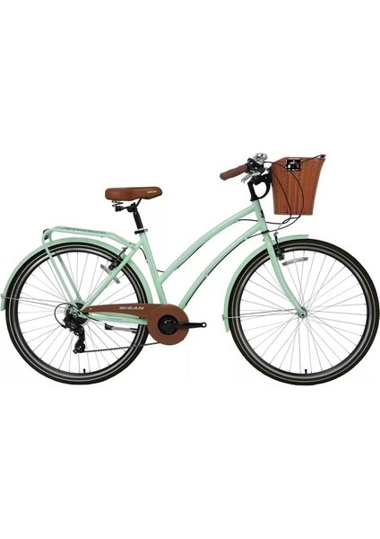 Serenity S Mint Yeşil 28 Jant Şehir Bisikleti – Sepetli Kadın – Hafif Kadro Blc