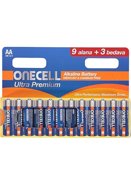 Ultra Premium Alkalin Aa Boy Pil 9+3 (4 Adet) fiyatları