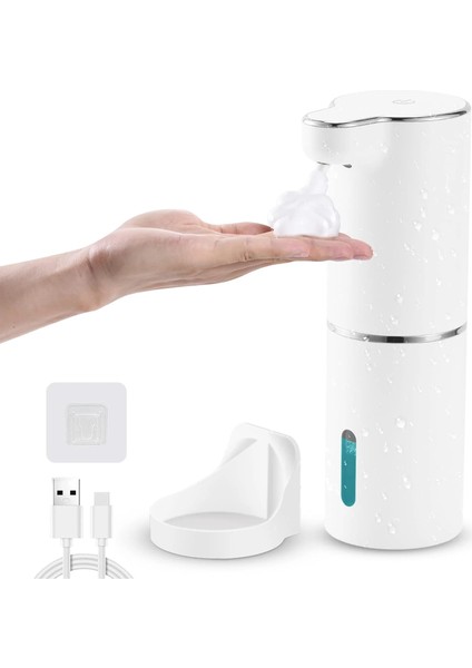 Laopao Sensörlü Otomatik Köpük Sabunluk – Duvara Monte, USB Şarjlı, Temassız Dağıtıcı (Beyaz)