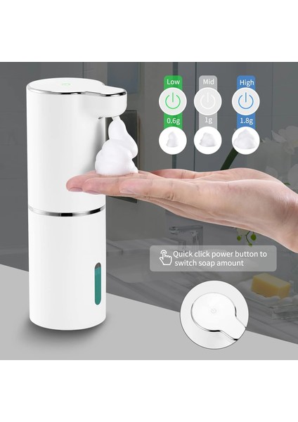 Laopao Sensörlü Otomatik Köpük Sabunluk – Duvara Monte, USB Şarjlı, Temassız Dağıtıcı (Beyaz) fırsatları