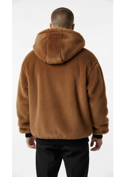 Oversize Erkek Çift Taraflı Kürklü Mont – Kapüşonlu, Kışlık ve Sıcak Tutucu fiyatları