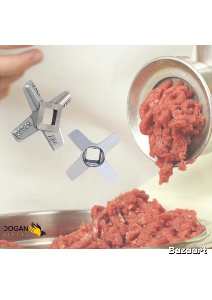 Kıyma Makine Aynası, Bıçağı, Sucuk Köfte Hunisi, Içli Köfte Aparatı Takım 12/4,5mm fiyatları